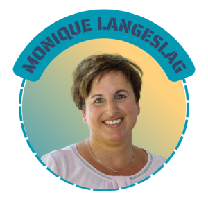 Foto van Monique Langeslag met omlijsting in de stijl van VONK.